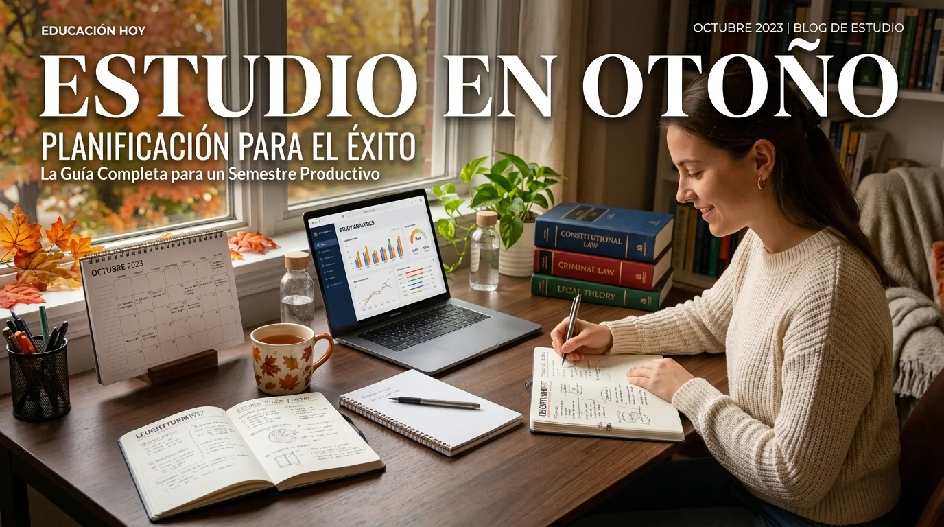 Estrategia para el último cuatrimestre del año: Cómo estructurar tus repasos de octubre a diciembre sin saturarte