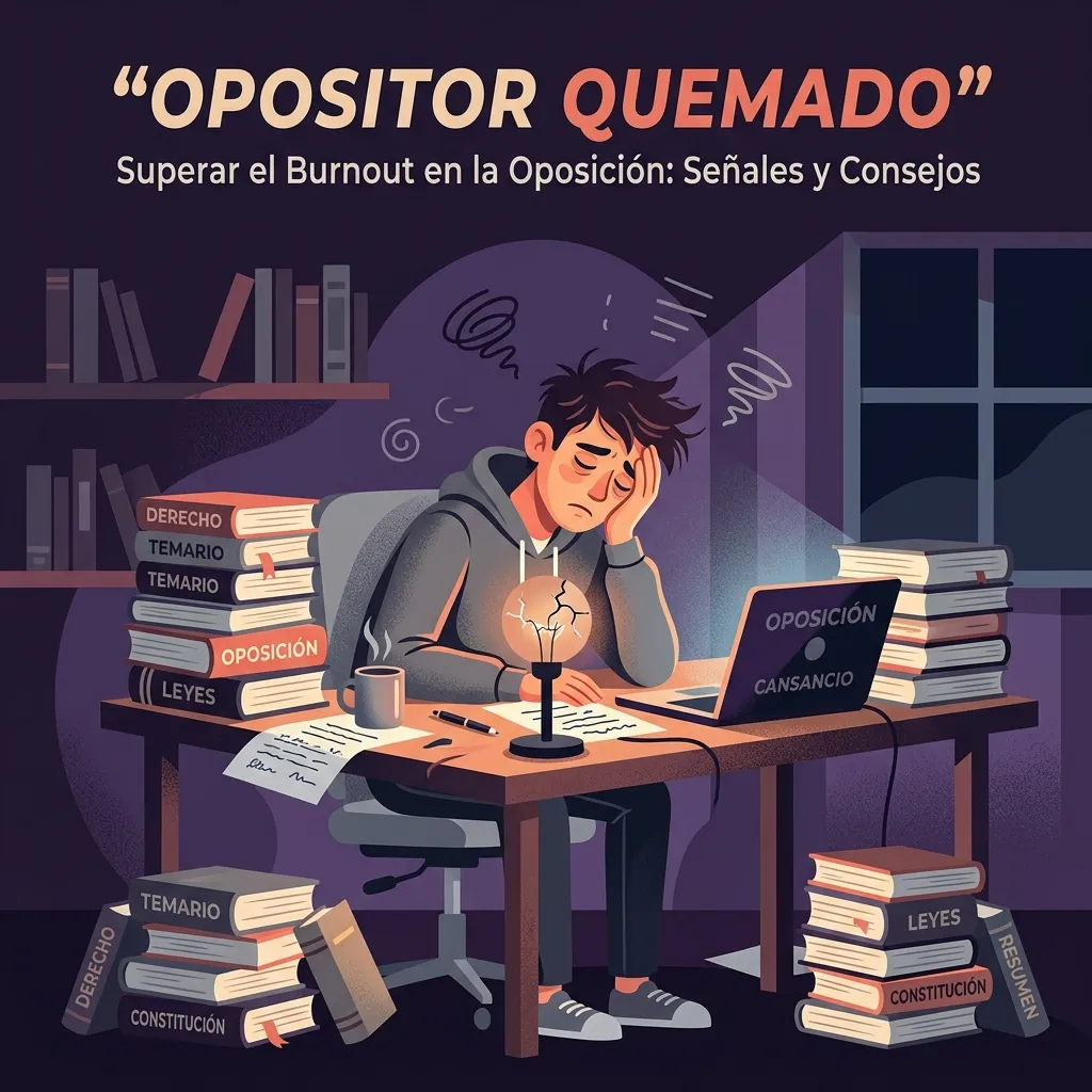 El síndrome del opositor quemado (burnout): cómo identificarlo y prevenirlo a tiempo