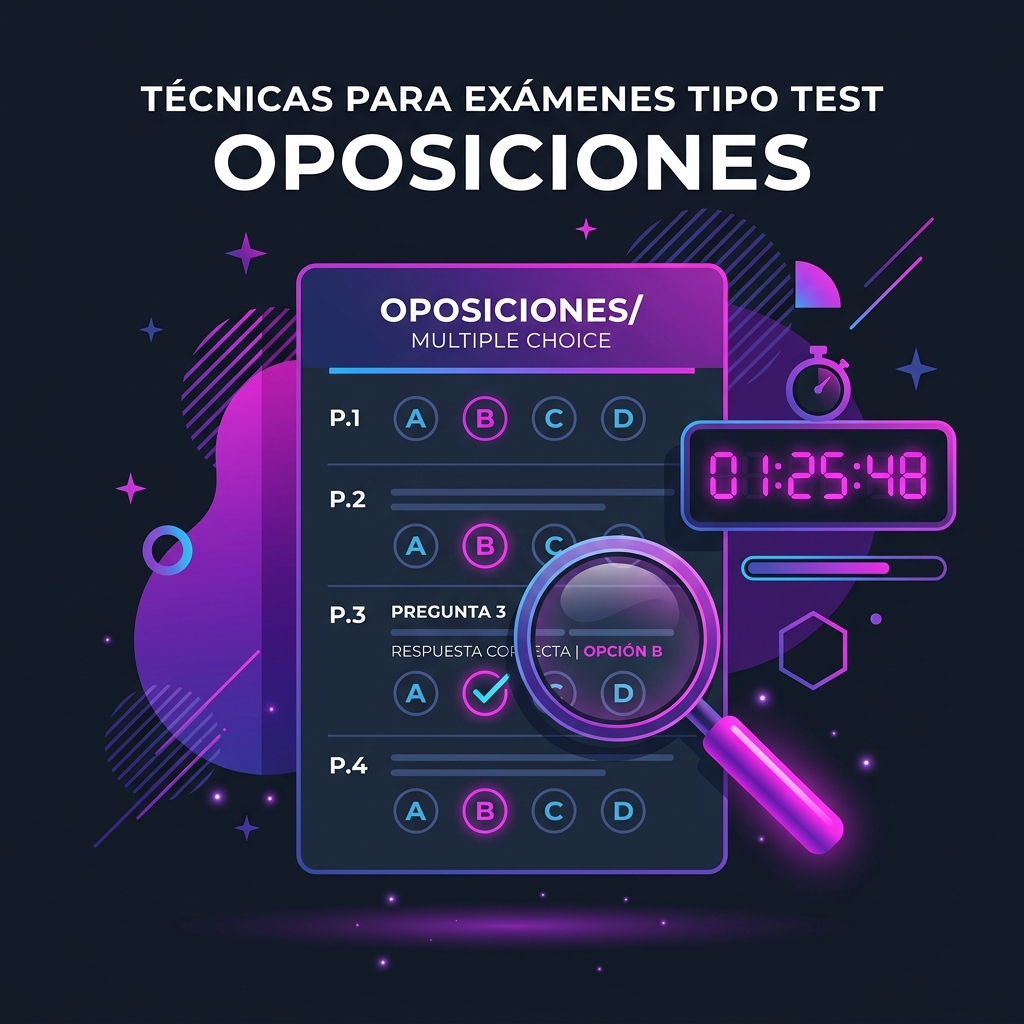 Técnica de examen tipo test para oposiciones: Cómo responder cuando dudas y ganar puntos